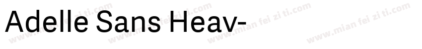Adelle Sans Heav字体转换